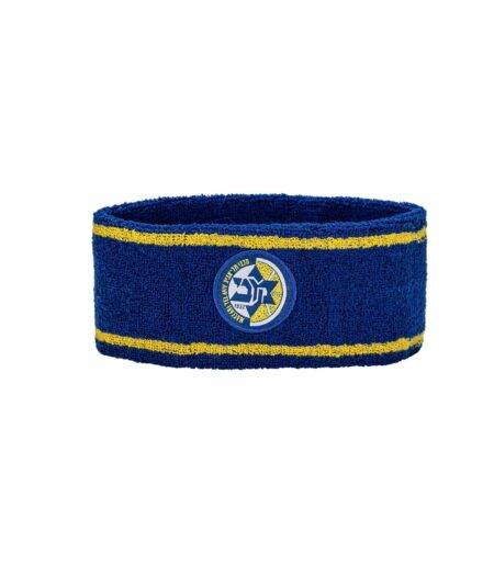 סופג זיעה לראש כחול צהוב ממותג מכבי