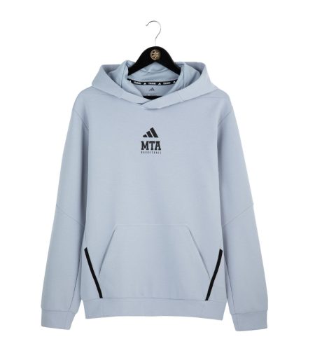 ADIDAS Gray Cotton Hoodie