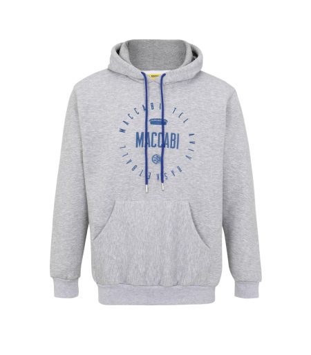 Grey Logo Retro Hoodie Adults