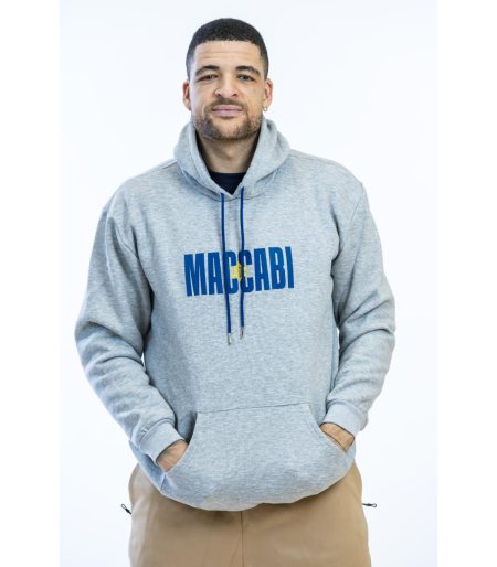 Grey Logo Retro Hoodie Adults
