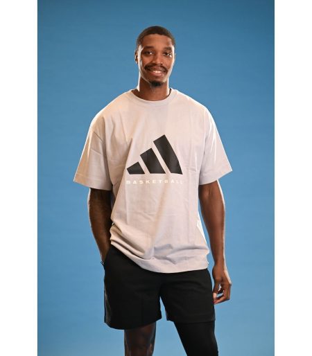 ADIDAS BASKETBALL Fashion Grey T-Shirt