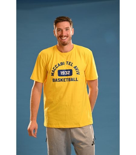 T-Shirt 'Basketball 1932 ' Yellow Adults